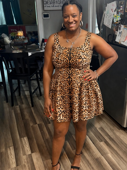 Plus Size Mini Short Summer Dress Solid Print
