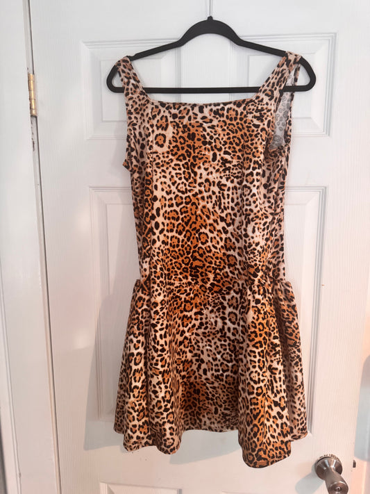 Plus Size Mini Short Summer Dress Solid Print